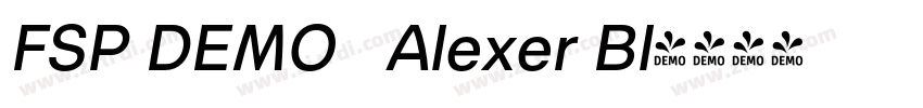 FSP DEMO   Alexer Bl字体转换